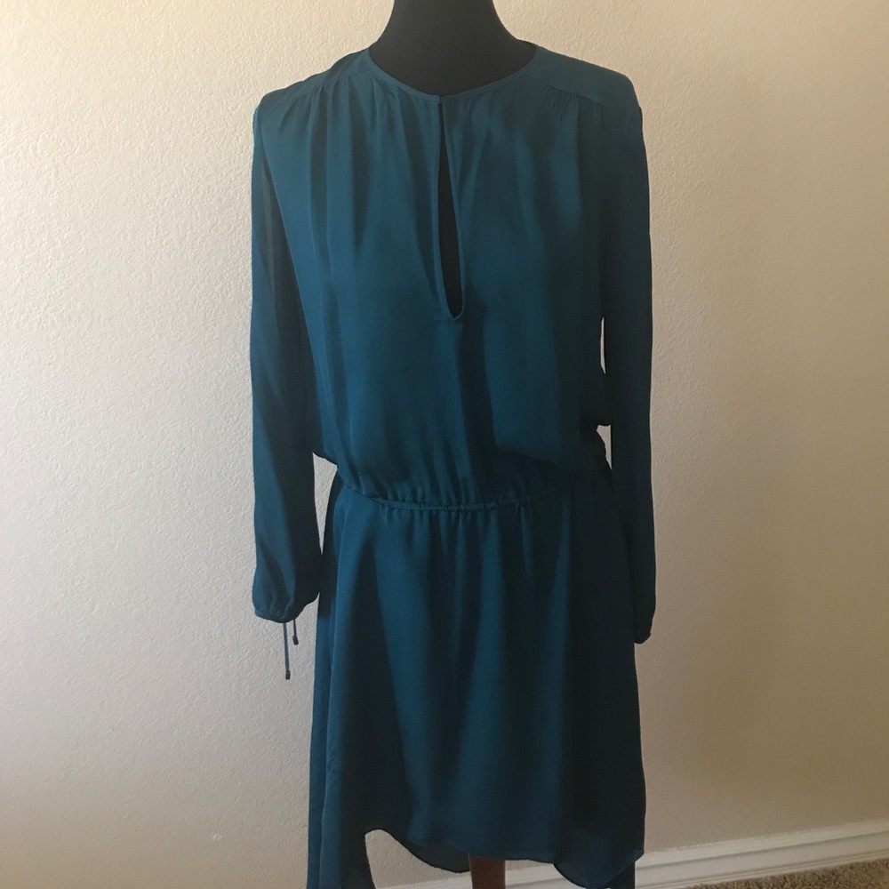 NWT teal green silk dress from Haute Hippie.