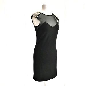 Urban Outfitters Bodycon Black and Stud Dress