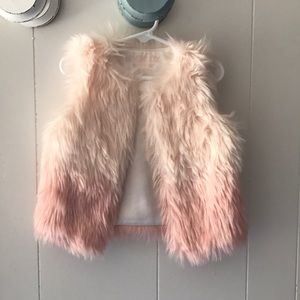 Ombré Faux Fur Vest size 2T-3T