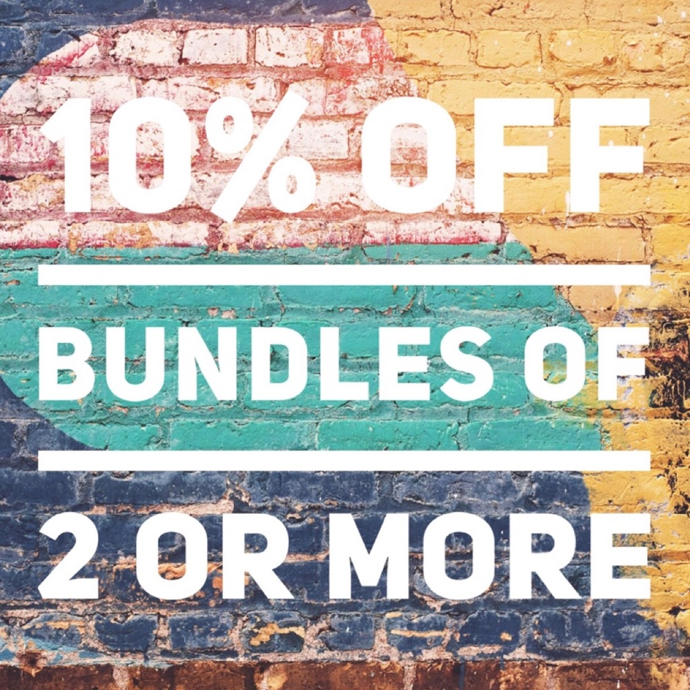 10% bundles of 2 or more!