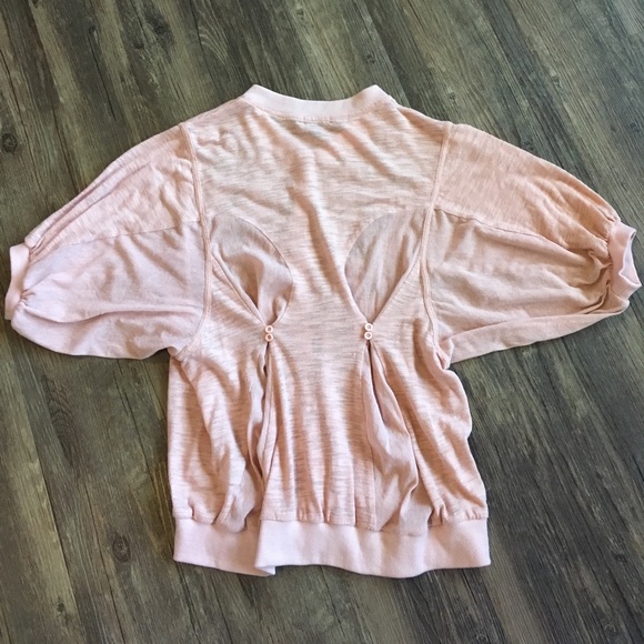 Blush Lulumari Knit Embroidery Sweater | Sz M - Picture 3 of 3