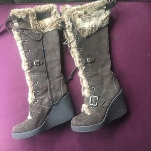 BURNING MAN WINTER WEDGE BOOTS