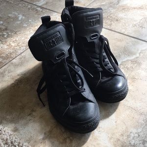 Black high top Converse