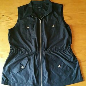 Basic Editions 4 Pocket Navy Blue Vest