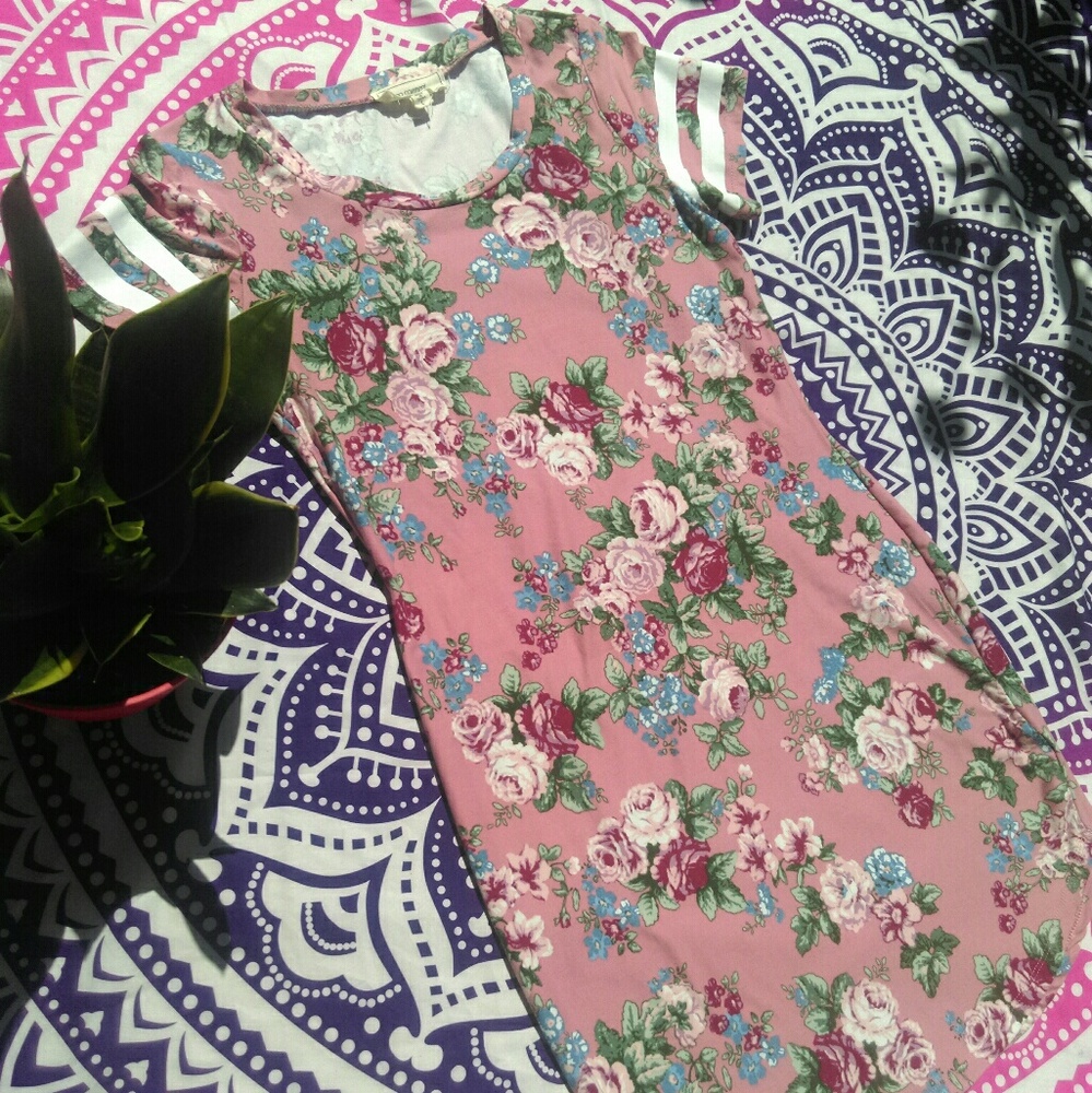 Flower Print Baseball Dress