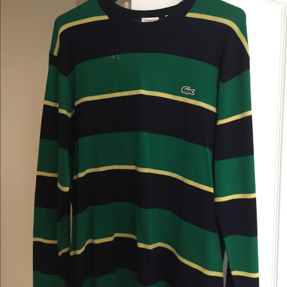 lacoste sweater green