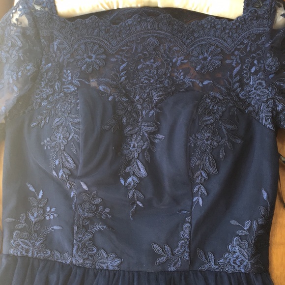 Dresses & Skirts - Bridesmaid, party dress, dark blue, lace, Tulle