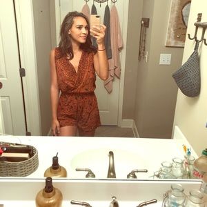 Orange Romper