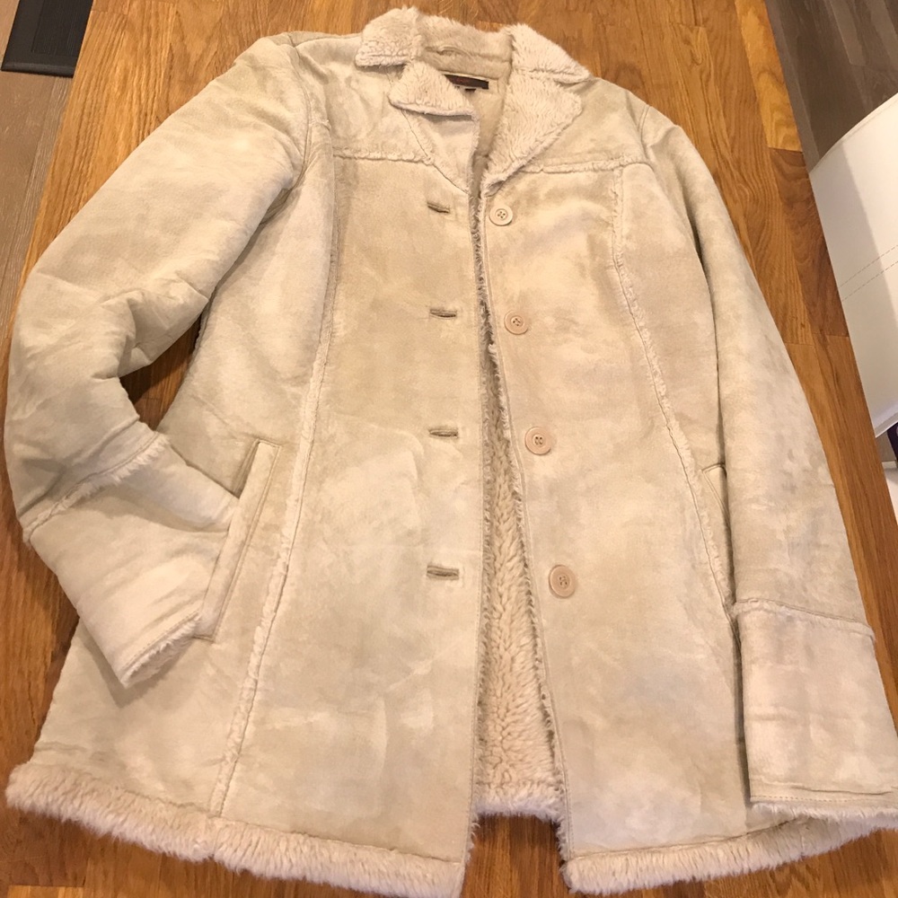 Winter Women Suede Natural Jacket Coat