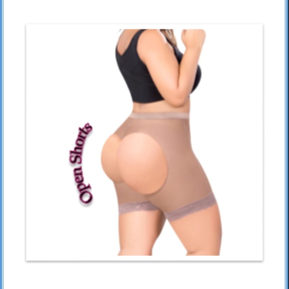 Genuine Colombian Open-Rear Butt-Lifter Shorts