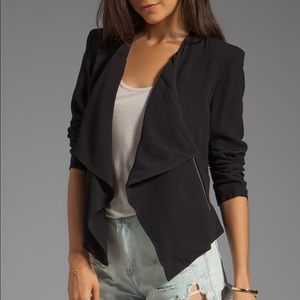BB Dakota Black Draped Blazer