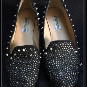 Beautiful rhinestone and studded loafers