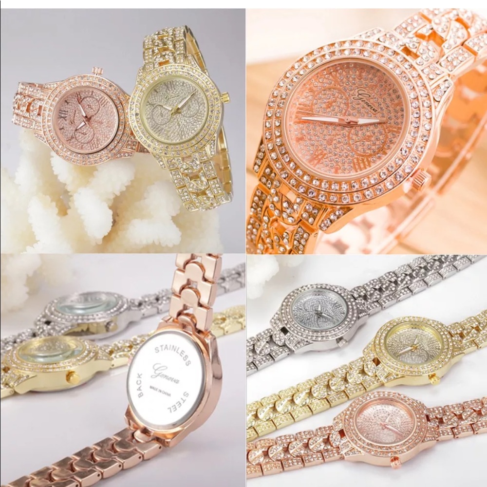 crystal Bling quartz watch - Picture 3 of 7