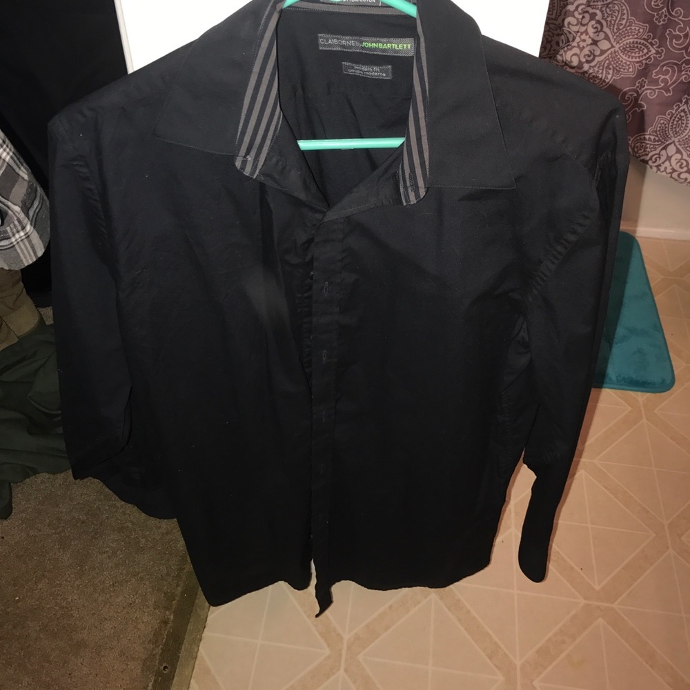 Black dress shirt
