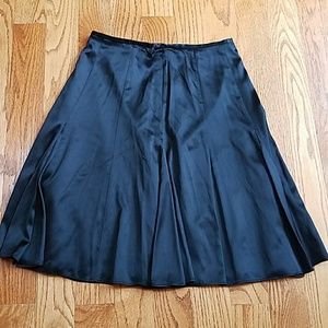 New Chico's Silk Black Skirt