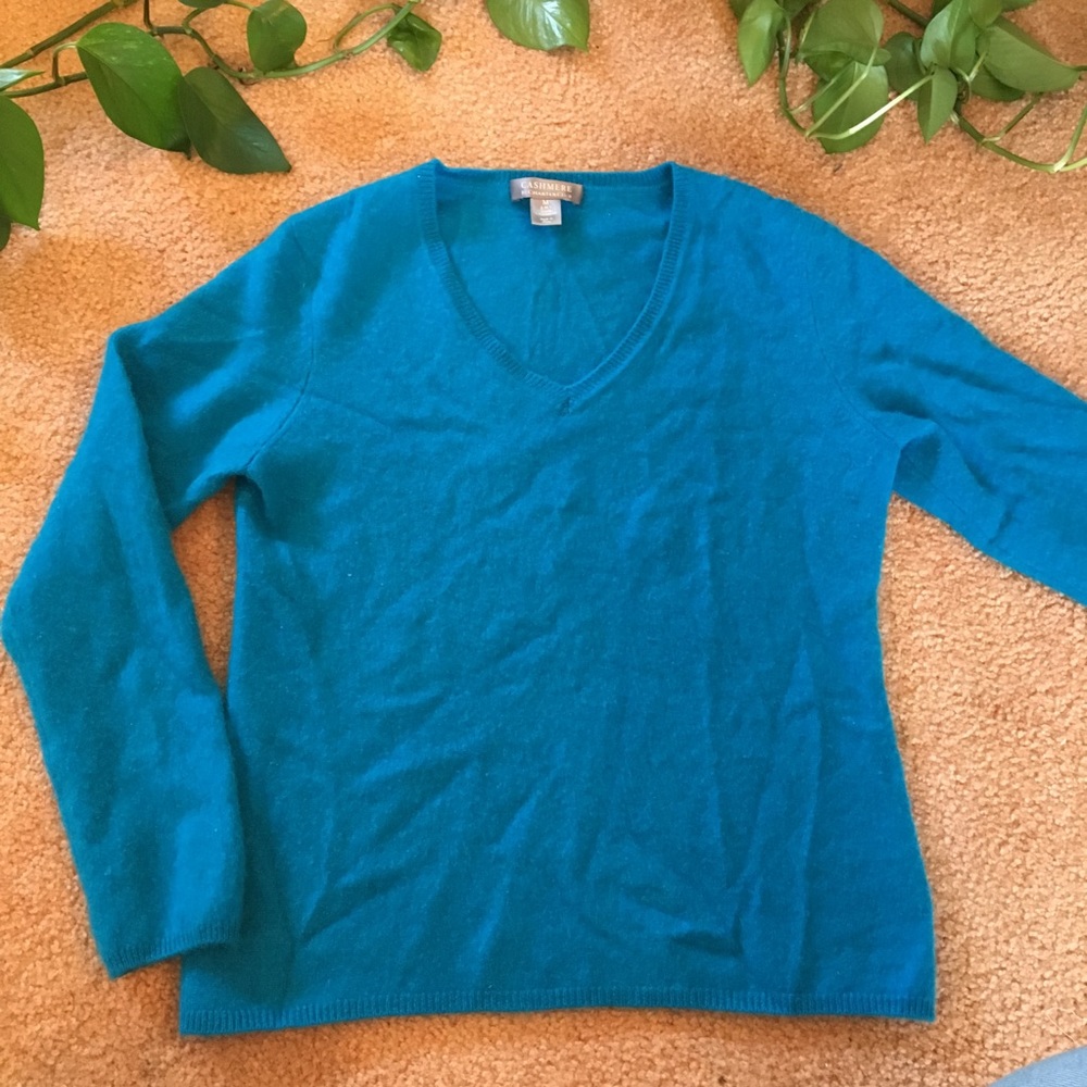 Blue Cashmere Sweater