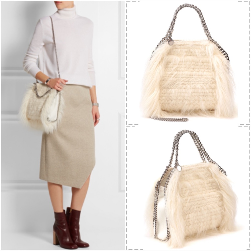 STELLA MCCARTNEY mini Falabella faux fur tote - Picture 6 of 6