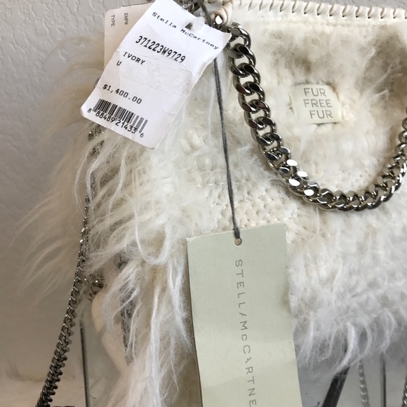 STELLA MCCARTNEY mini Falabella faux fur tote - Picture 5 of 6