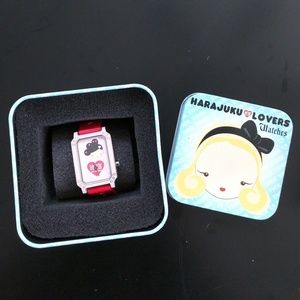 Harajuku Lovers watch (pink and red)