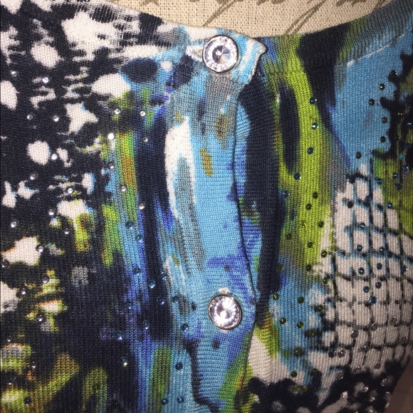 Colorful cardigan glitz and glam! - Picture 4 of 6