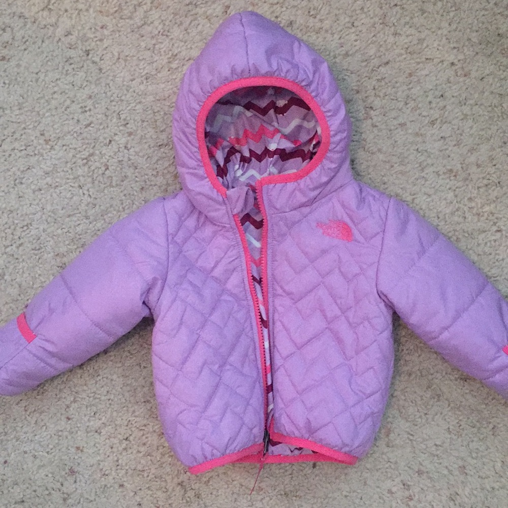 North Face Reversible coat 6-12 months