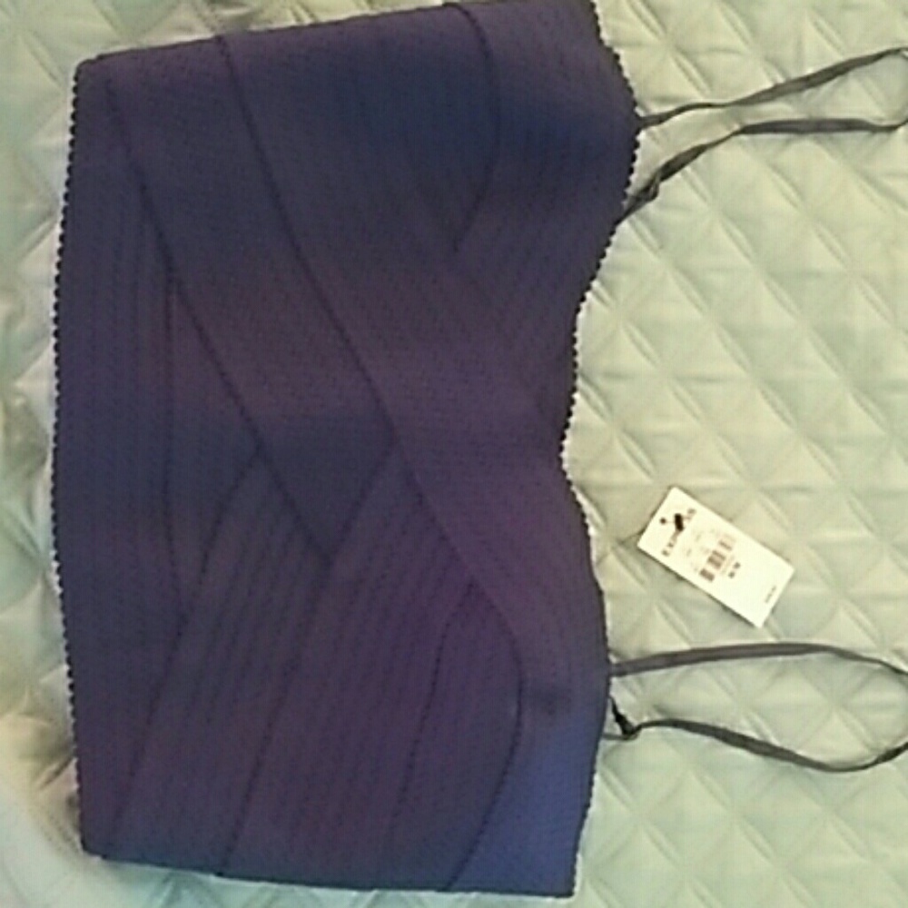 express navy crop top