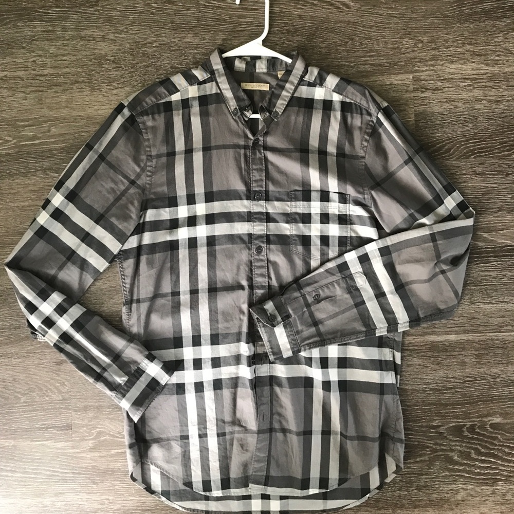 men's Burberry Brit Button Up