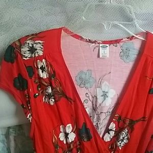 Old Navy floral wrap dress