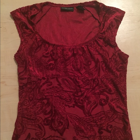 Red sheer top - Picture 1 of 2