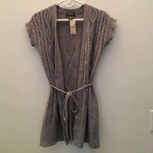 NWT Short-Sleeve Sweater Jacket, Eddie Bauer