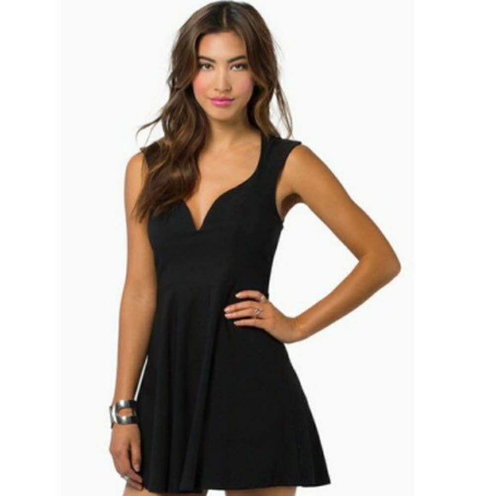 Black skater dress