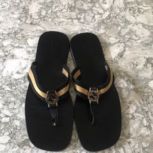 Men's Tan and Black Sandal