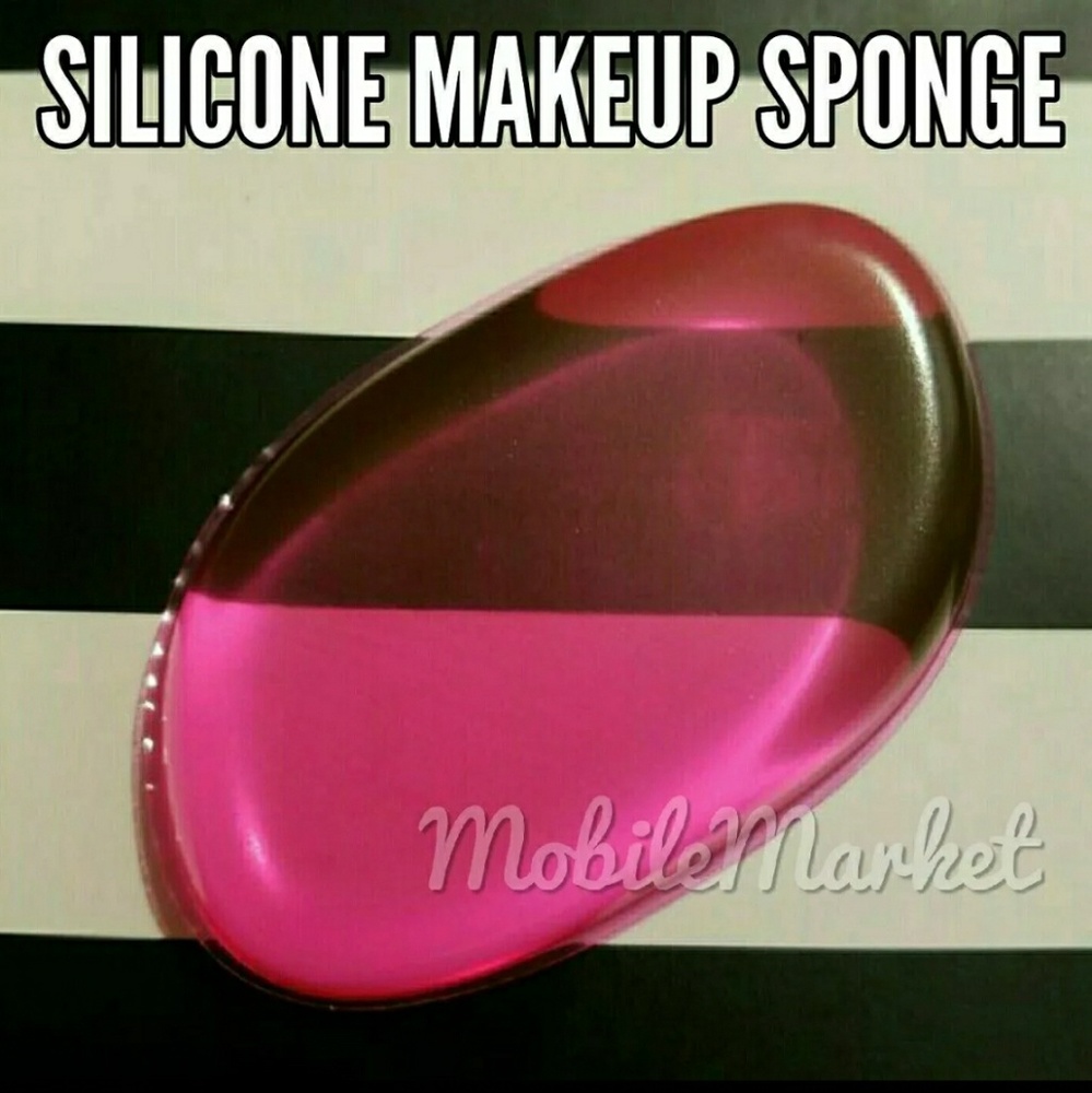 Pink silicone make up silisponge blender brush