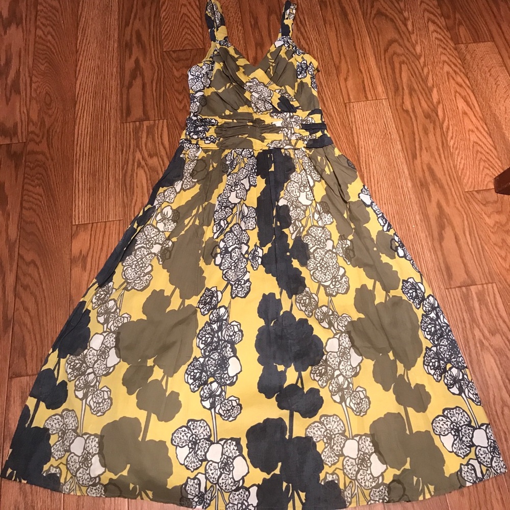 New Anthropologie floral maxi dress size small