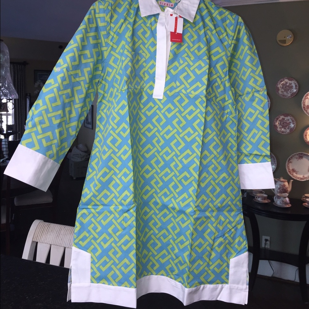 DIZZY LIZZIE GEOMETRIC MONTAUK TUNIC