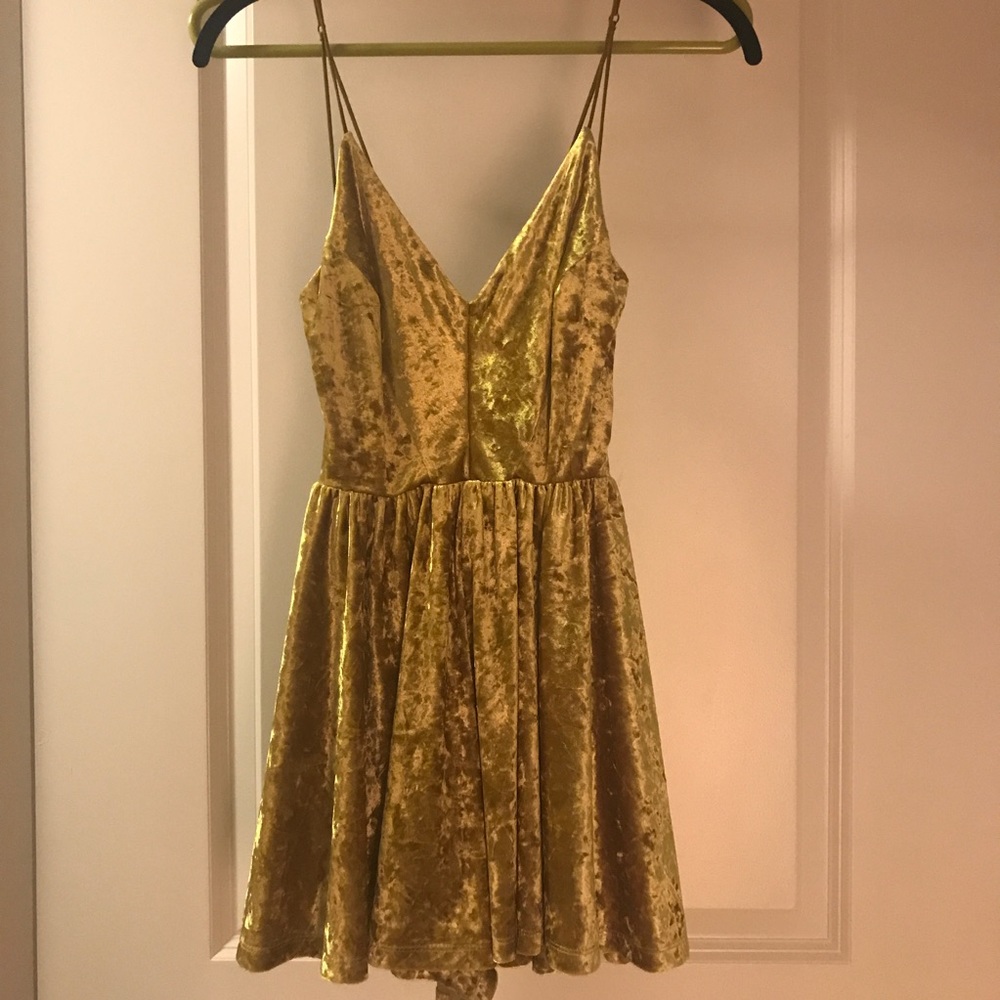 Silence+Noise Metallic mini dress romper