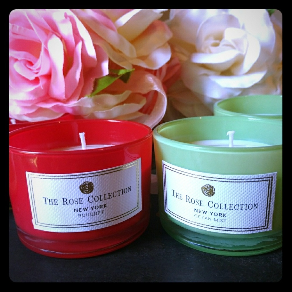 New York The Rose Collection candle set brand new