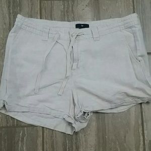 Linen drawstring shorts