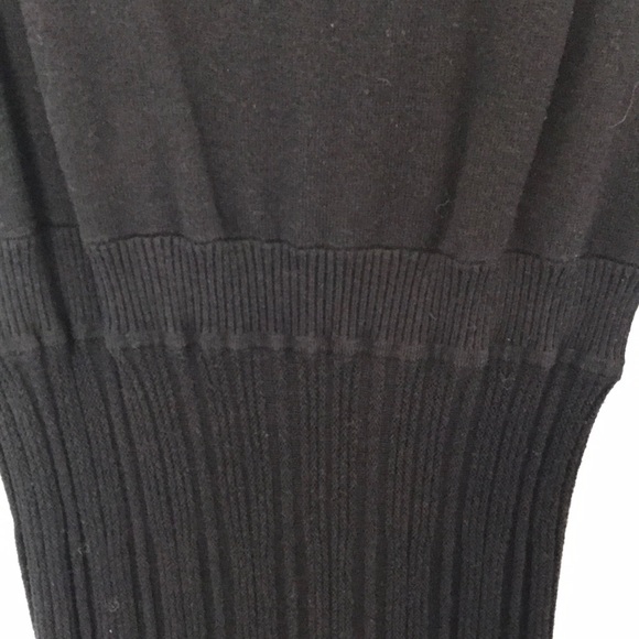 Max & Cleo Pleated Sweater Dress, Black, M - Picture 4 of 8