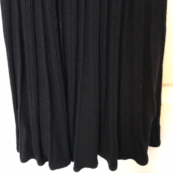 Max & Cleo Pleated Sweater Dress, Black, M - Picture 5 of 8