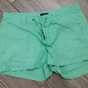 Linen drawstring shorts