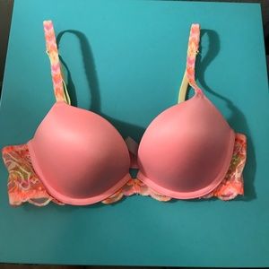 NWOT PINK 36B Push Up Everywhere Bra