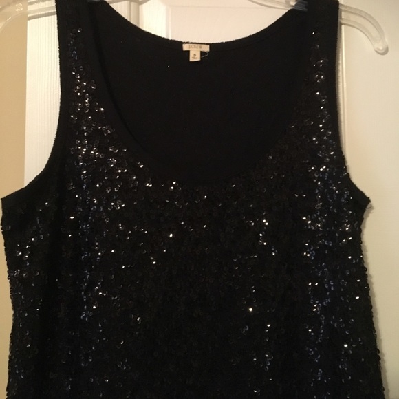 J Crew Black Sequin Tank - Picture 5 of 5