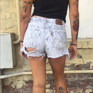 Levi's Shorts - Destroyed Levi's High Waist Short Levi's Shorts - Destroyed Levi's High Waist Short