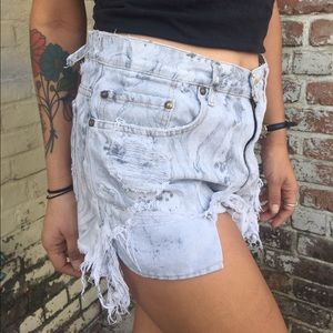 Levi's Shorts - Destroyed Levi's High Waist Short Levi's Shorts - Destroyed Levi's High Waist Short