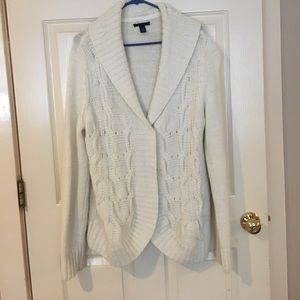 Tommy Hilfiger wood blend cream sweater