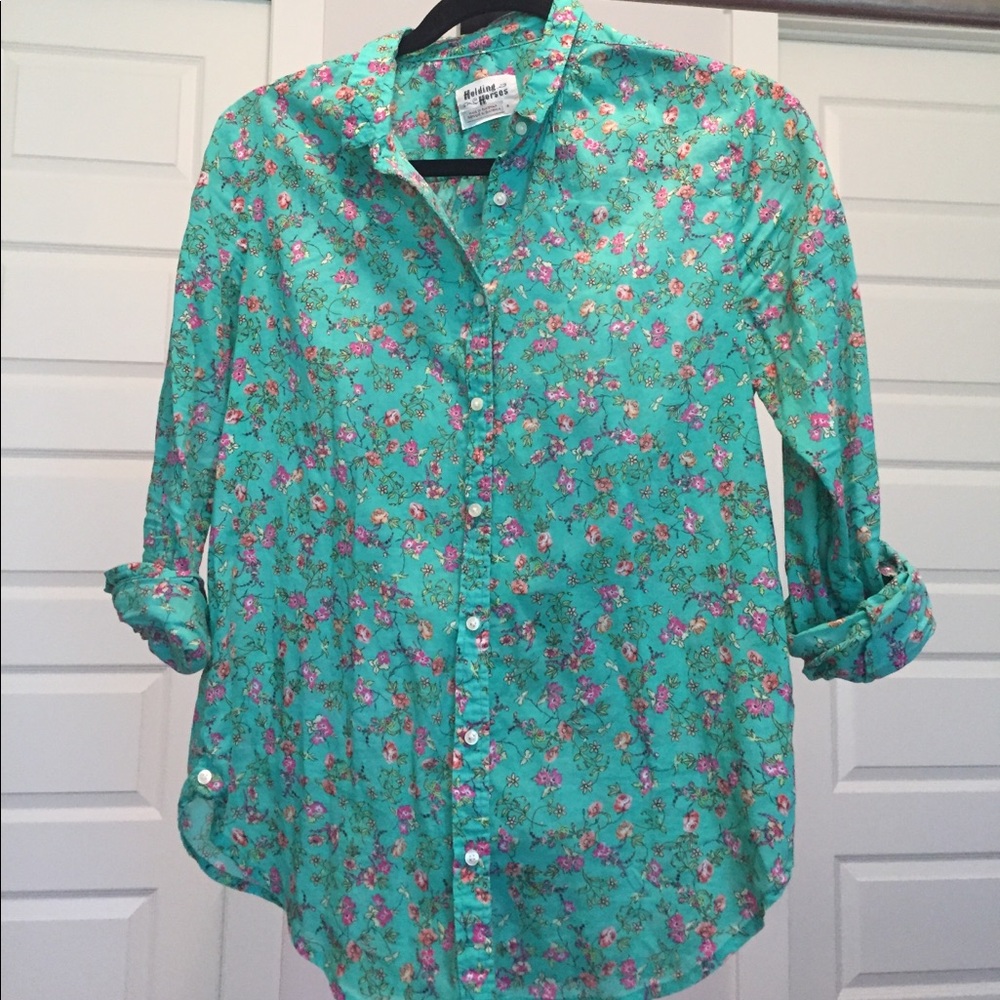 Anthropologie Size 4 Ladies Button Down