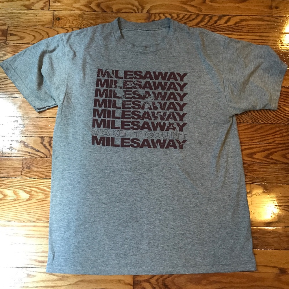 $5 Sale - Men's hardcore band t-shirt miles away