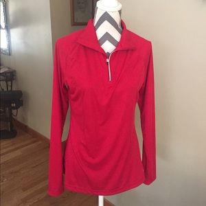 3/4 Zip Red Pullover