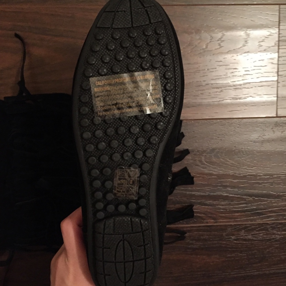 ⭕️LAST DAY!!! Bohemian Fringe Vegan Suede Boots - Picture 4 of 6